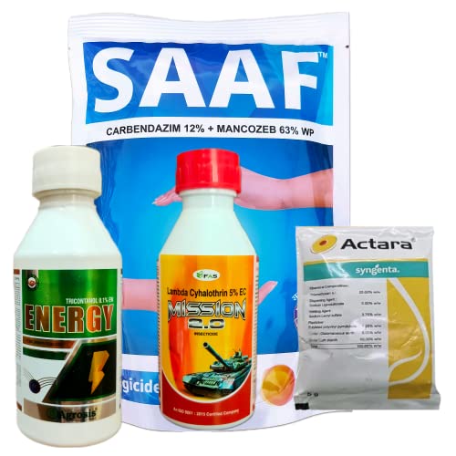 बागवानी कॉम्बो (Saaf 100gm + ऊर्जा 100ml + Actara 5gm x 3pc + मिशन 100ml)