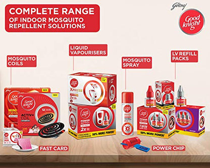 Good knight Power Activ+ Liquid Vapourizer | Mosquito Repellent Refill | Pack of 6 (45ml each)