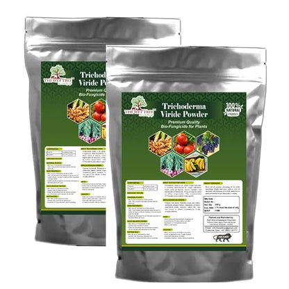 THE WET TREE Trichoderma Viride Powder | Bio Fungicide for Home & Garden Plants | Controls Root Rot, Stem Rot, Bacterial & Fungal Diseases (1.8 KG)