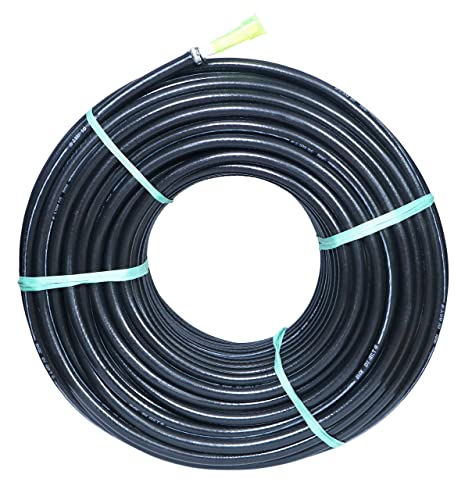 Tramp & Badger (Size : 1/2 (0.5) Inch, Length: 10 Meters, Black) Heavy Duty Braided Water Hose Pipe, Light Weight Easy to Connect For Garden, Car Wash, Floor Clean, Pet Bath, Park & Yard.