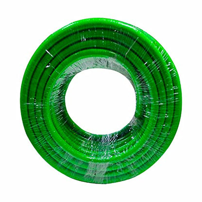 TechnoCrafts PVC Braided Water Hose Pipe 30 Meter (100 feet) 3/4" (0.75 Inch or 20mm) Bore Size - 3 Layered Hose Pipe with Tap Connector & Butterfly Clamps