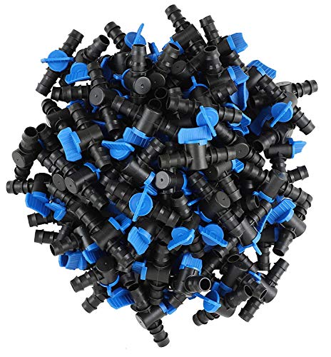 Pinolex® Drip Irrigation Accessories 16mm Pipe Fittings - Straight Connector with Tap (50 pcs)