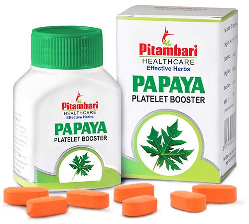 Pitambari Herbal Papaya Tablets 600mg Platelet Booster (30Tablets)