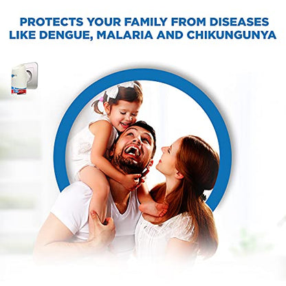Odomos Protect Mosquito Repelent Liquid Vaporiser Refill (6 चा पॅक) | सर्व मानक मशीन फिट | डेंग्यूच्या डासांना मारतो