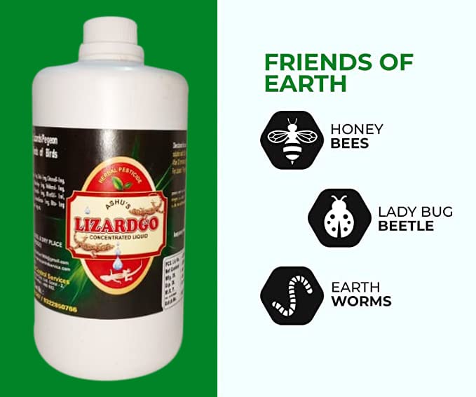 Ashu Cottage Industries Lizardgo Herbal Pesticide 500Ml
