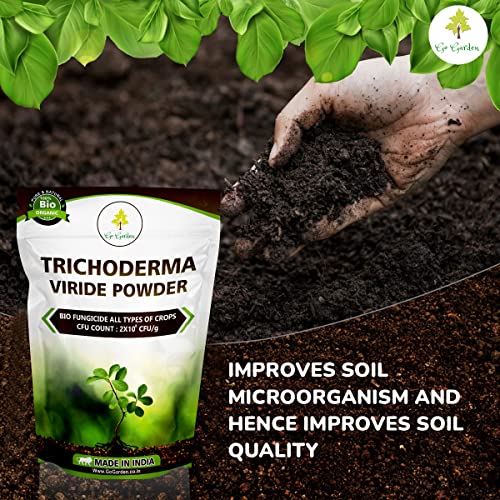 Go Garden Tricoderma Bio Fungicide for plants (2 x 10^8 CFU per Gram) Bio Fungicide - Prevents Fungal and Bacterial Diseases in Plants 1KG