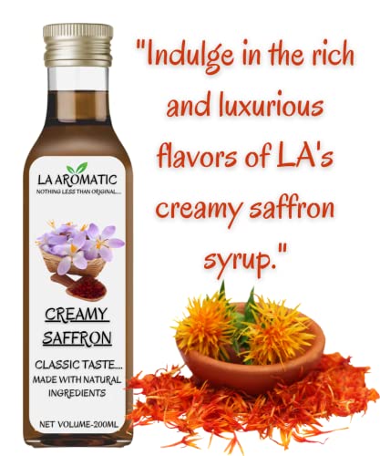 La Aromatic Exotic Blend Creamy Saffron/Mocktail Syrups-200ml /Sampler Pack