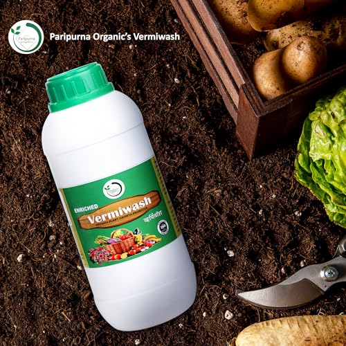 Paripurna Organics Vermiwash Plant Fertilizer 1 Ltr | For All Kind of Plant Liquid Manure Root Growth Promoter