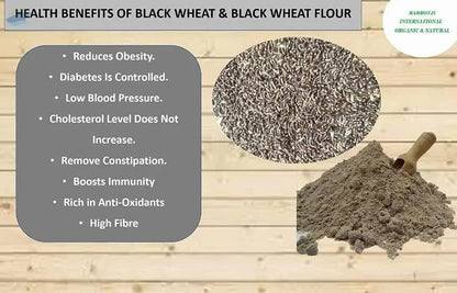 BANDHAL- Organic Black Wheat For Eating & Cooking 900 gm. Kala Gehu Anti-Oxidant | Low Gluten |Premium Black Wheat Sharbati Wheat I Anti oxidant I Whole grain I Kala Gehu