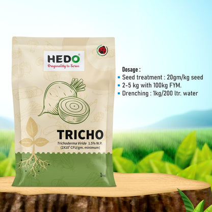 HEDO ट्राइकोडर्मा विराइड पाउडर (1Kg) बीज और युवा पौधों के लिए जैविक - फंगल और बैक्टीरियल रोग को नियंत्रित करने के लिए जैविक