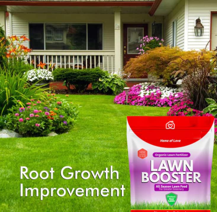 Lawn Booster, 100% Organic Lawn Bio-Fertilizer, for Lush Green Lawn Grass (5 KG)