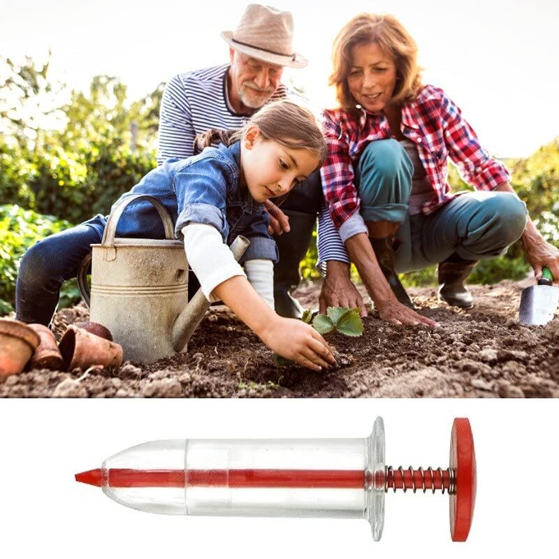 Seeder Mini Sowing Seed Dispenser Garden Seed Sower Planter Manual Seeding Tools Flower Pot Flower Bed Gardening
