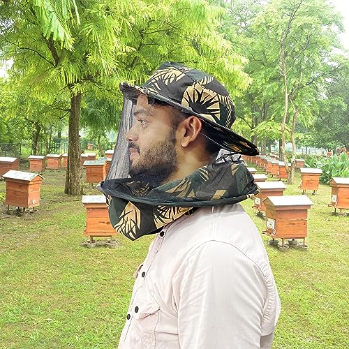 Hi-tech Natural Products (India)ltd. Bee Veil (White, Army) - Combo of 2