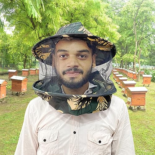 Hi-tech Natural Products (India)ltd. Bee Veil (White, Army) - Combo of 2