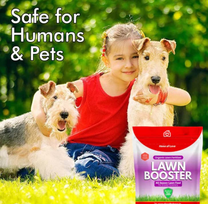 Lawn Booster, 100% Organic Lawn Bio-Fertilizer, for Lush Green Lawn Grass (5 KG)