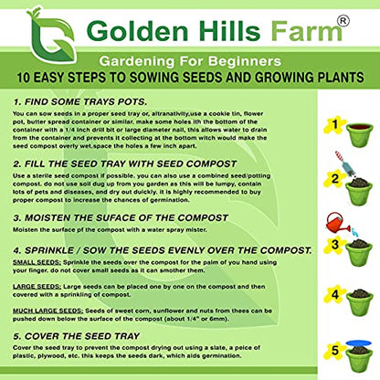 Golden Hills Farm hybrid seeds F1 Cucumber White Long 50+ seeds