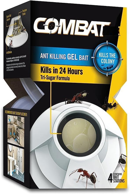 Com bat Max Ant Killing Bait Tri Sugar 4 Bait Stations