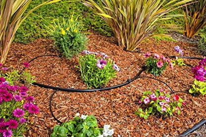 Techhark® Drip Irrigation Pipe [4mm] for Home Garden, Self-Watering Spikes for Plants Control drip Irrigation System [295 Feet]