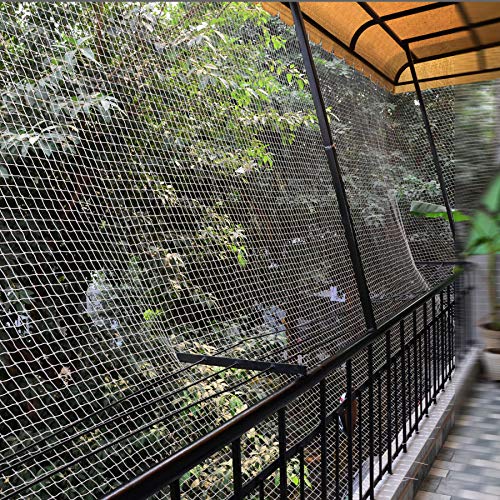 इझीशॉपिंगबझार बर्ड नेट/पिजन नेट/गार्डन नेट/ 25mm होल 10 X 6 फूट (304.8cmx182.88cm) पांढऱ्या रंगात कॉर्नर रोप्स सॅम्पल इन्स्टॉलेशन किट सोबत