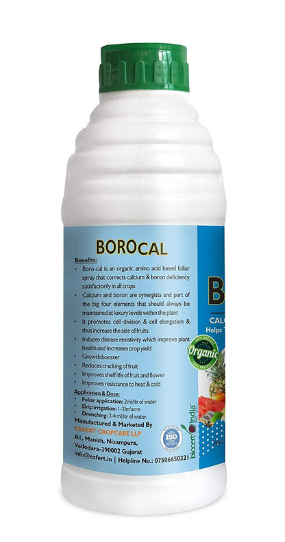 Exfert BORO CAL (Plant nutrient Protein Chelated Calcium Boron for plants in Horticulture, Hydroponics, Green House) (250ML)