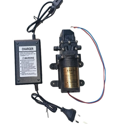 ताज सुपर 12V डीसी मोटर पंप सेट 110 PSI | माइक्रो इलेक्ट्रिक डायाफ्राम हाई प्रेशर वाटर पंप | 12V डीसी इनपुट ऑपरेटेड मोटर + एडाप्टर