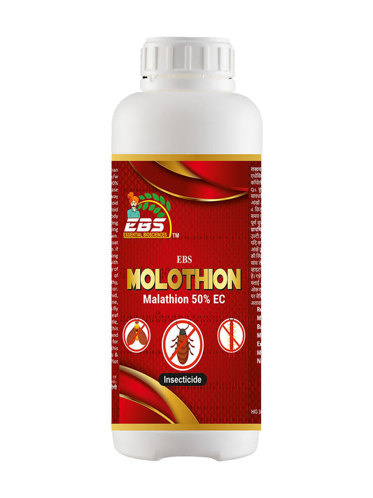 EBS MOLOTHION मॅलाथिऑन 50% EC फळे, भाजीपाला 1000ML x 5 मध्ये मोठ्या प्रमाणावर वापरले जाते