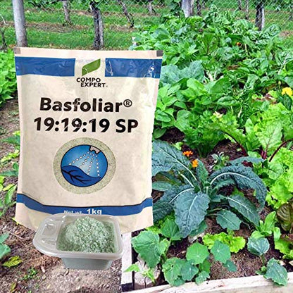 Basfoliar ® from Germany 19:19:19 NPK Water Soluble Fertilizer Cum Plant Feed with Micronutrients - 1 Kg