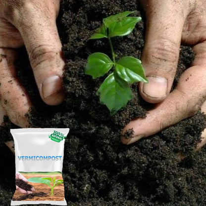 SDF Vermicompost | Organic Manure for Plants | Fertilizer for Home Gardening | Soil Mix for Pot Plants | Compost Garden Soil | Enriched Potting Soil | Natural Booster for Flowering Plant 25kg
