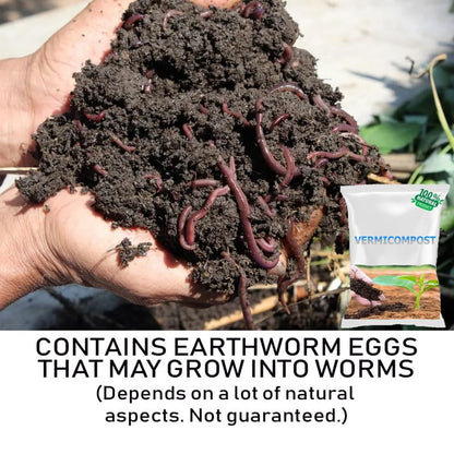 SDF Vermicompost | Organic Manure for Plants | Fertilizer for Home Gardening | Soil Mix for Pot Plants | Compost Garden Soil | Enriched Potting Soil | Natural Booster for Flowering Plant 25kg
