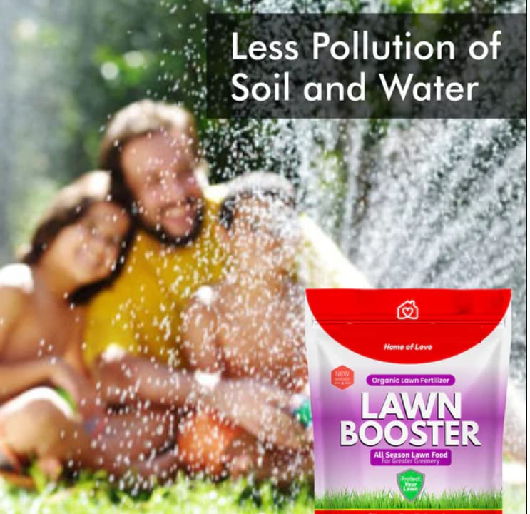 Lawn Booster, 100% Organic Lawn Bio-Fertilizer, for Lush Green Lawn Grass (5 KG)