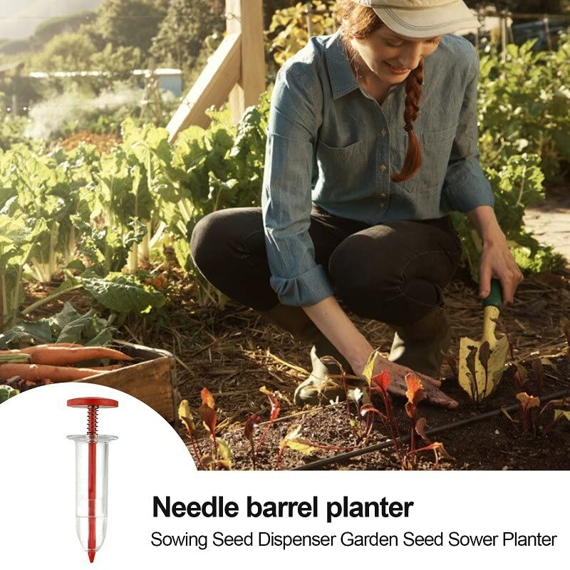 Seeder Mini Sowing Seed Dispenser Garden Seed Sower Planter Manual Seeding Tools Flower Pot Flower Bed Gardening