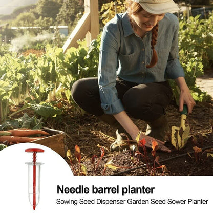 Seeder Mini Sowing Seed Dispenser Garden Seed Sower Planter Manual Seeding Tools Flower Pot Flower Bed Gardening