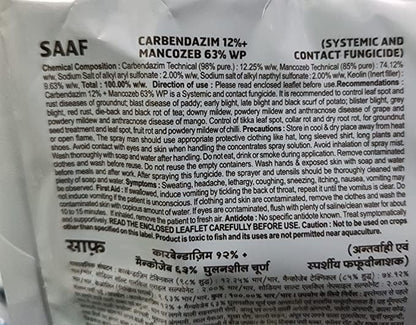 Saaf Fungicide 100gm + Revange-G 30gm Imidaclprid 70% WG Insecticide | KUL Gardening Combo