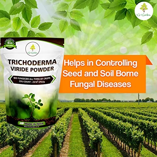 Go Garden Tricoderma Bio Fungicide for plants (2 x 10^8 CFU per Gram) Bio Fungicide - Prevents Fungal and Bacterial Diseases in Plants 1KG