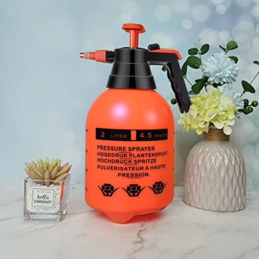 Pressure Spray Pump (2L) | Gardening Water Pump Sprayer | Plant Water Sprayer for Home Garden | Spray Bottles for Garden Plants and Lawn | Plant Watering Cane |