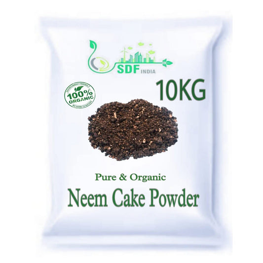 SDF INDIA Neem Cake Powder Organic Fertilizer and Pest Repellent for Plants (10KG)