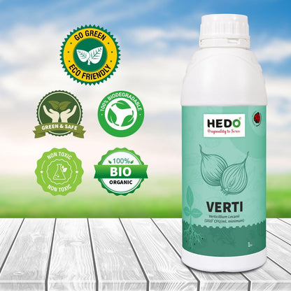 HEDO वर्टिसिलियम लेकानी बायो-ऑर्गेनिक लिक्विड (1L) पौधों के लिए - एफिड्स, थ्रिप्स और व्हाइटफ़्लाइज़ जैसे चूसने वाले कीटों के खिलाफ़