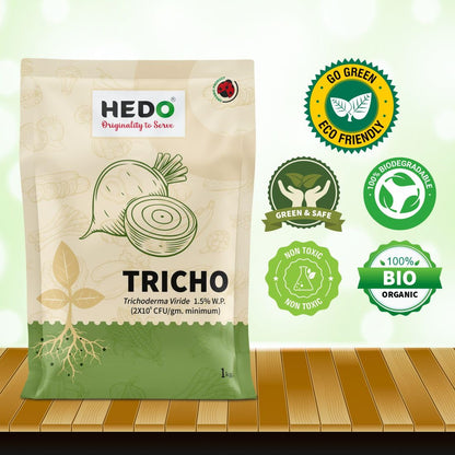 HEDO ट्राइकोडर्मा विराइड पाउडर (1Kg) बीज और युवा पौधों के लिए जैविक - फंगल और बैक्टीरियल रोग को नियंत्रित करने के लिए जैविक