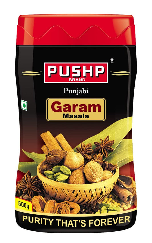 Pushp Brand Punjabi Garam Masala Jar (500g pack) (Pack of 1)