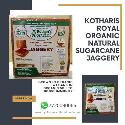 Kothari's Royal Organic Jaggery Pack Of 3 2980gm