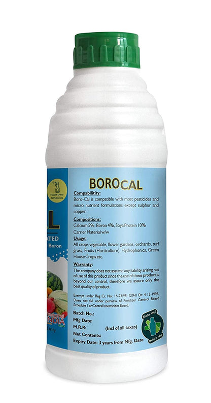Exfert BORO CAL (Plant nutrient Protein Chelated Calcium Boron for plants in Horticulture, Hydroponics, Green House) (250ML)