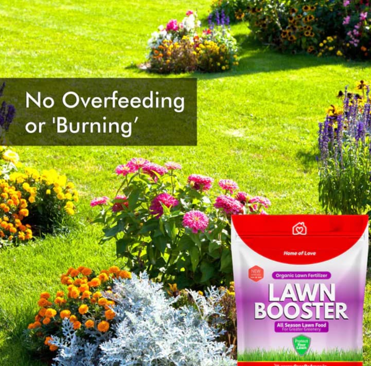 Lawn Booster, 100% Organic Lawn Bio-Fertilizer, for Lush Green Lawn Grass (5 KG)