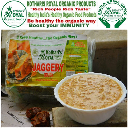 Kothari's Royal Organic Jaggery Pack Of 3 2980gm