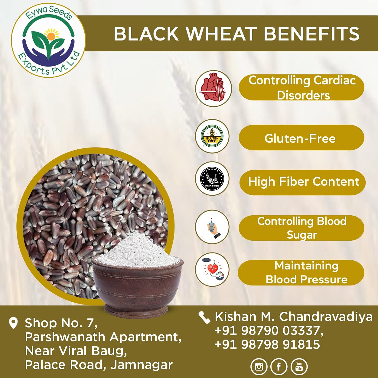 Benefits of black wheat