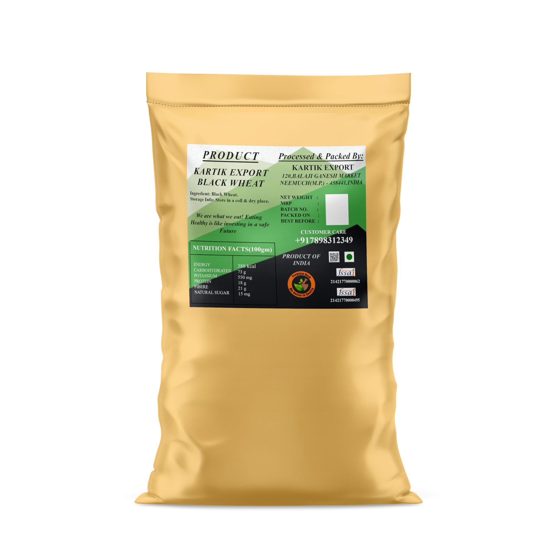 Black Wheat Grains