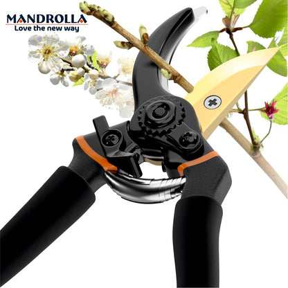 MANDROLLA 8 Inch Heavy Duty Plant Cutter For Home Garden Scissors, Plant Branch Cutter For Tree, Pruner Cutter Heavy Duty, Garden Tools For Home Gardening Scissors, Prunning Branch Cutter For Garden