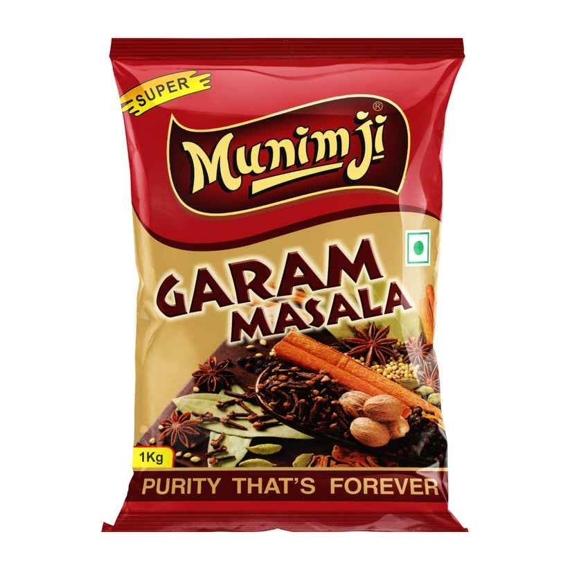 Pushp Brand Munimji Garam Masala Powder (1Kg) (Pack Of 1), Vegetable M ...