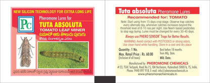 Phero Sensor Tuta Detector Pheromone Trap with Tuta absoluta Tomato Leaf Miner Pheromone Lure (100)