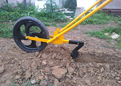 furrow attachment for wheel hoe